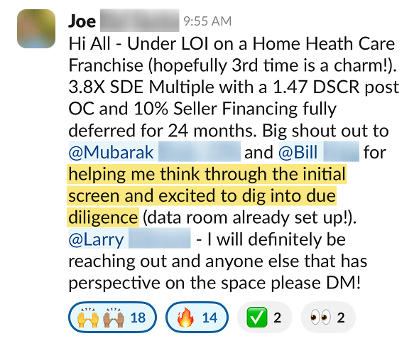 Joe testimonial Joe testimonial